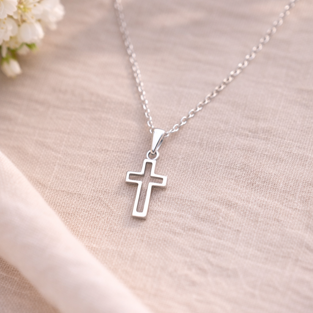 Hollow Cross Necklace