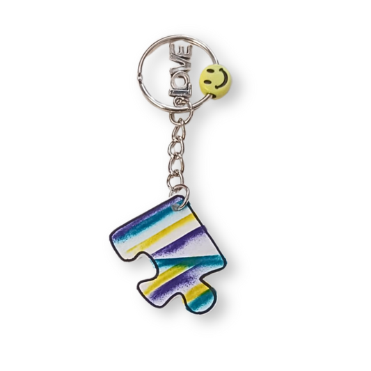 Handmade Missing Piece Jigsaw Keyring