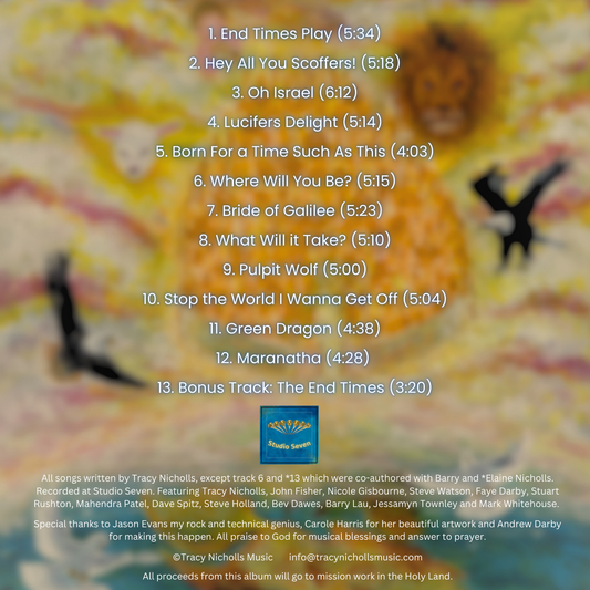 Maranatha CD Album by Tracy Nicholls