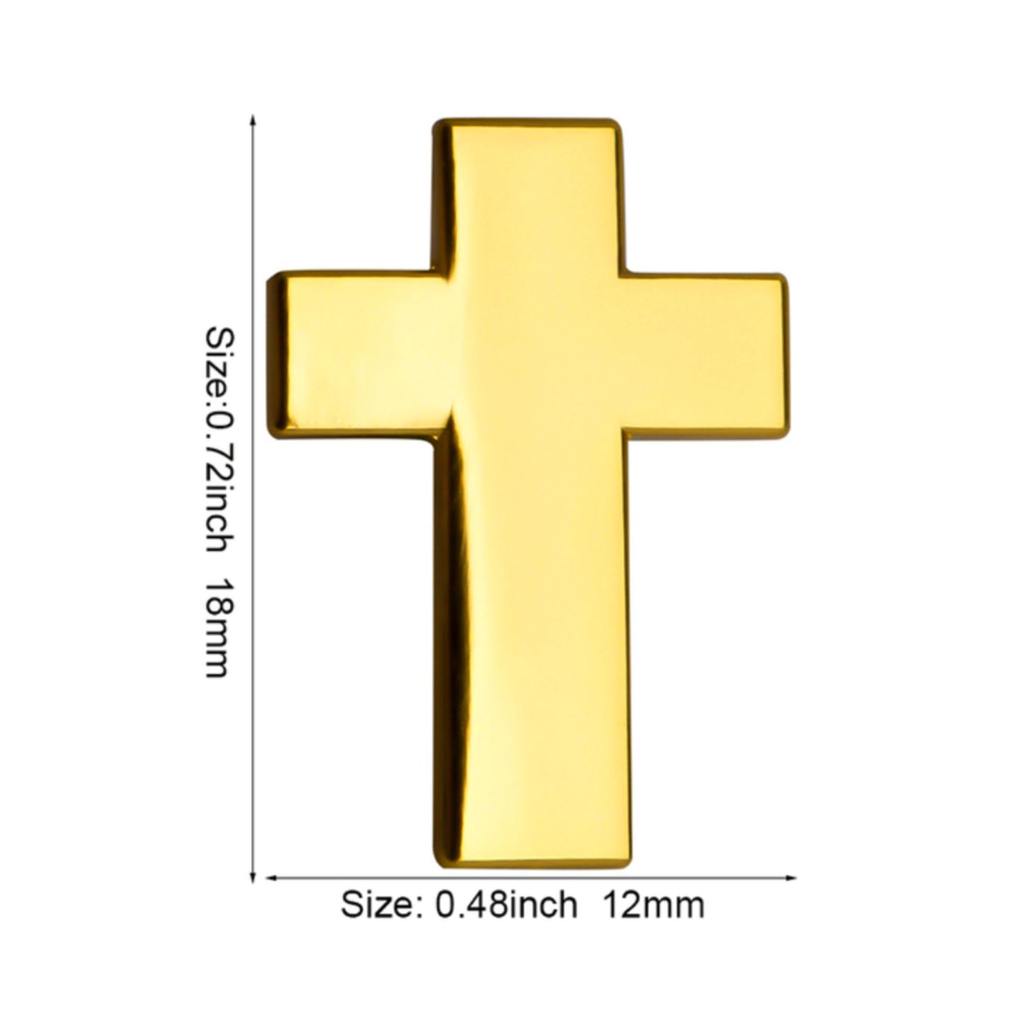 Golden Cross Pin Badge