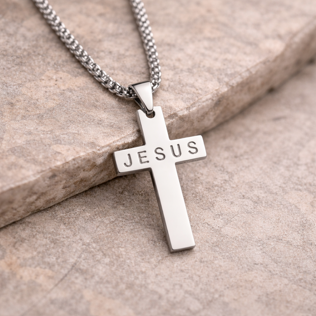 Men's Jesus Cross Necklace