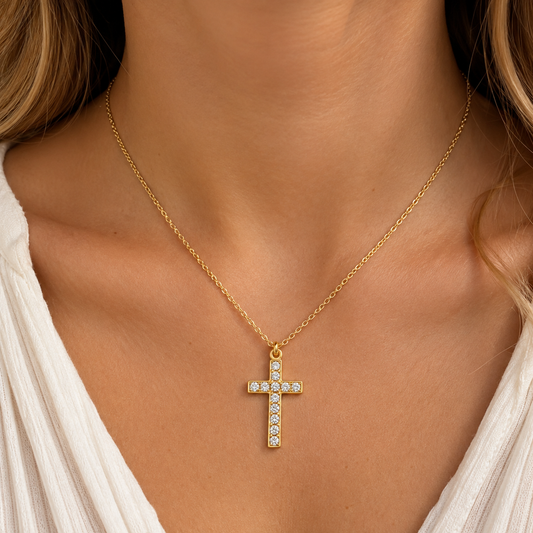 Gracefully Broken Necklace (Gold)