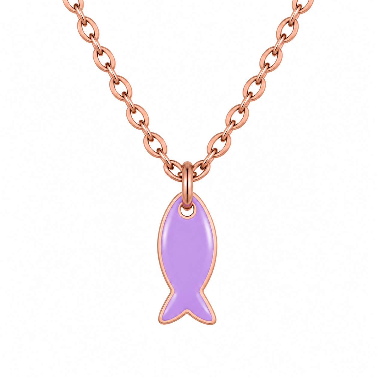 Little Violet Fish Necklace
