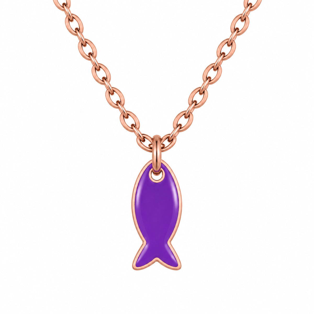 Little Indigo Fish Necklace