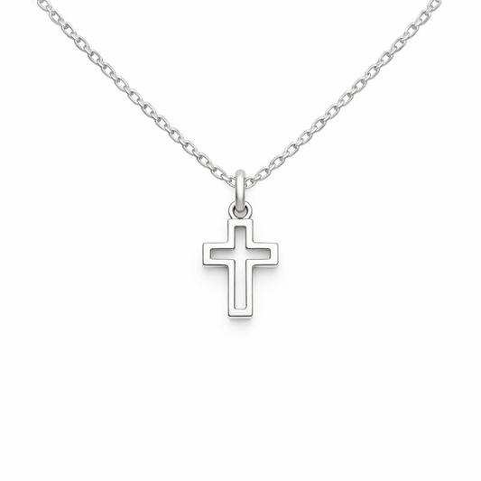 Hollow Cross Necklace