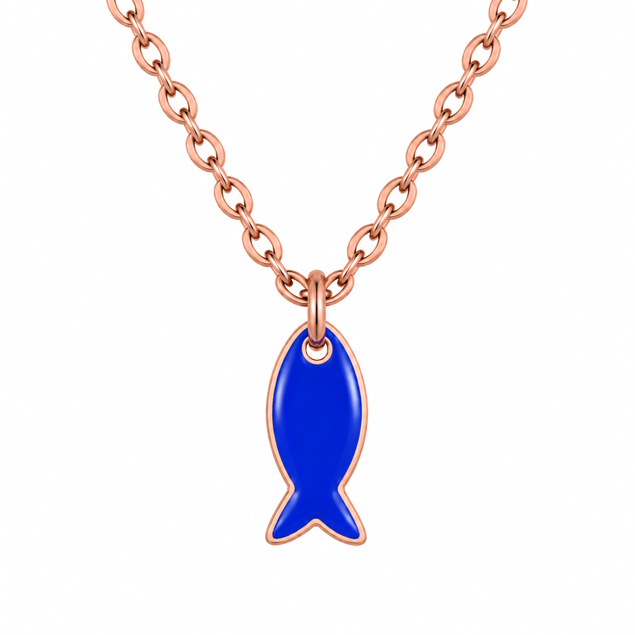Little Blue Fish Necklace