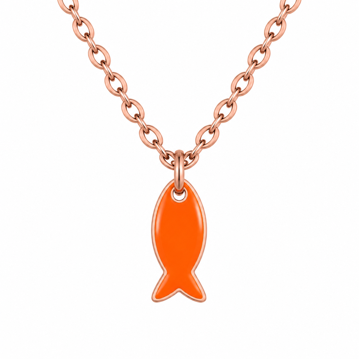 Little Orange Fish Necklace