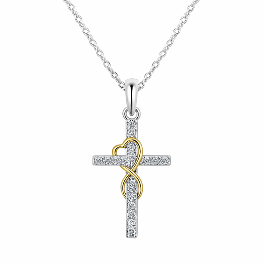 Loved for Eternity Necklace (Silver & Gold)