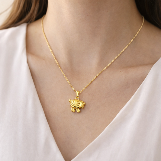 Golden Lost Sheep Necklace
