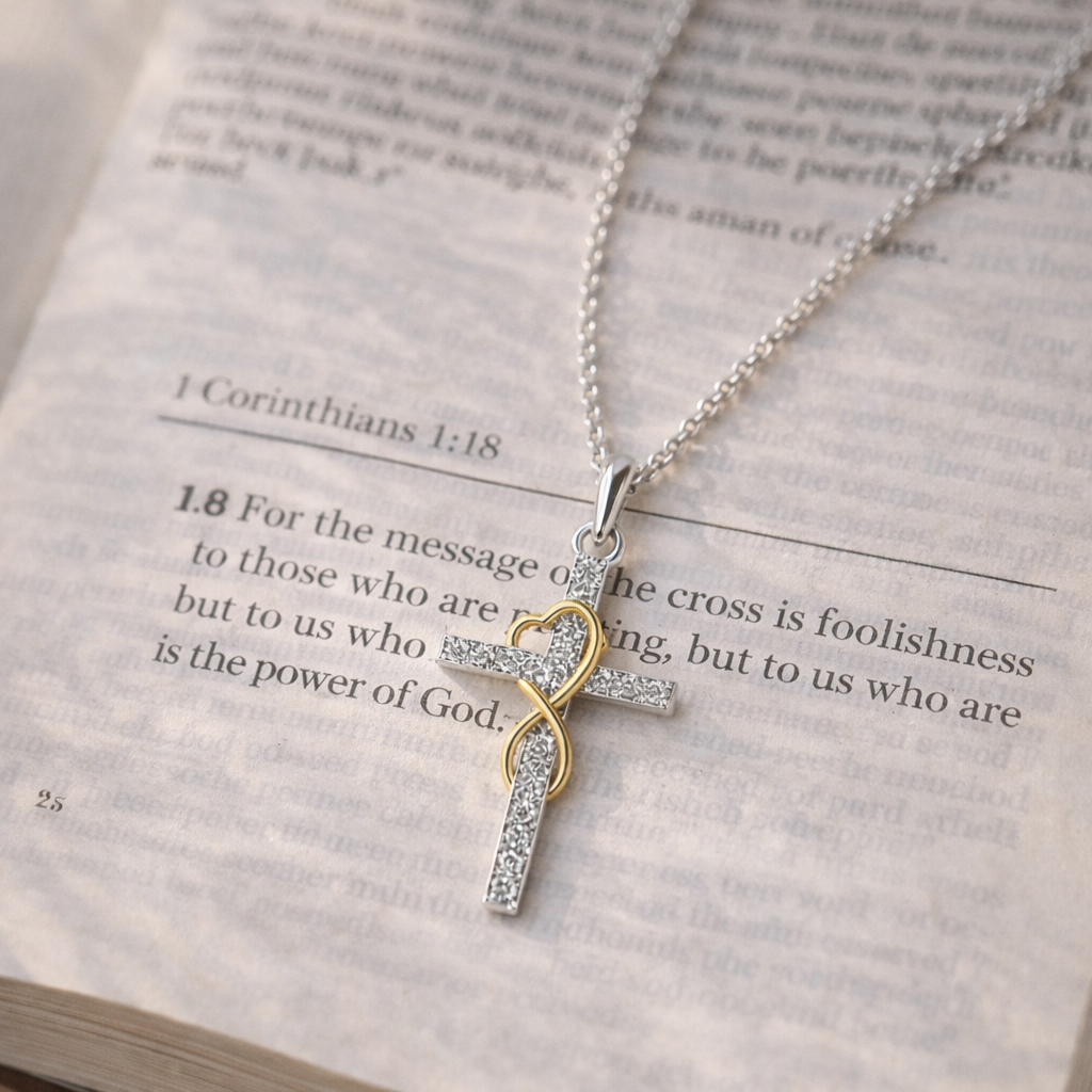 Loved for Eternity Necklace (Silver & Gold)