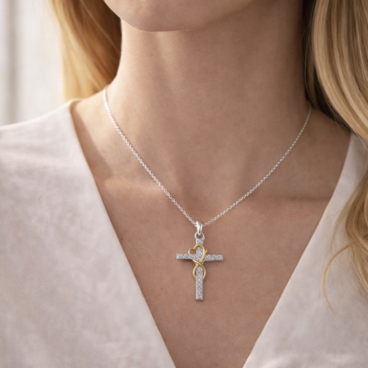 Loved for Eternity Necklace (Silver & Gold)