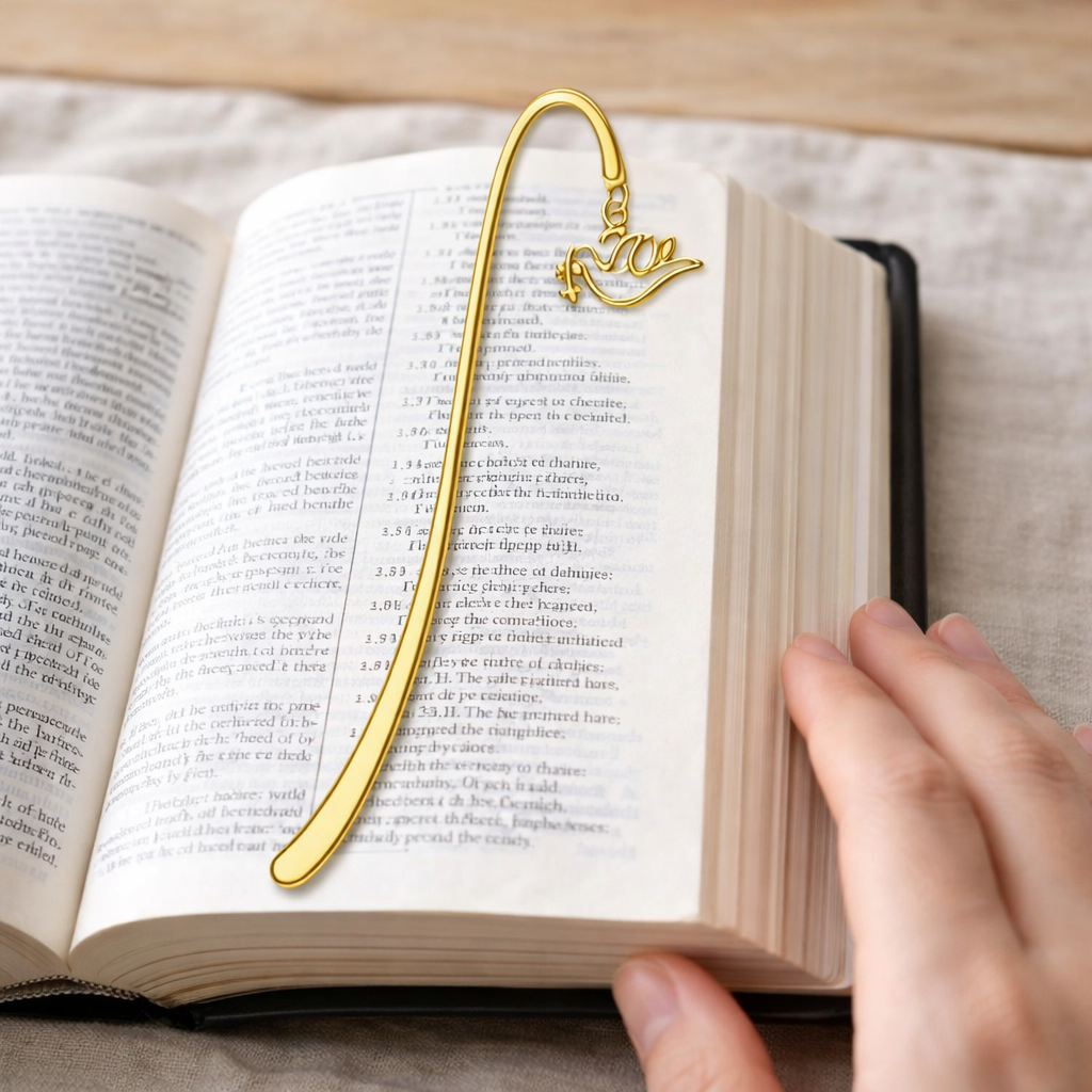 Rod & Staff Bible Bookmark (Golden Dove of Peace)