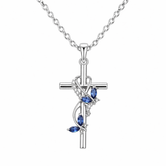 Faith in Bloom Cross Necklace