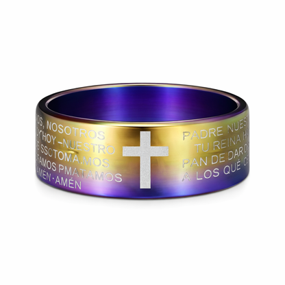 Men's Spanish Lords Prayer Ring