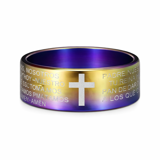 Men's Spanish Lords Prayer Ring