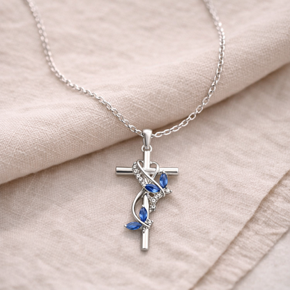 Faith in Bloom Cross Necklace