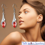 Load image into Gallery viewer, Crimson Flood Earrings
