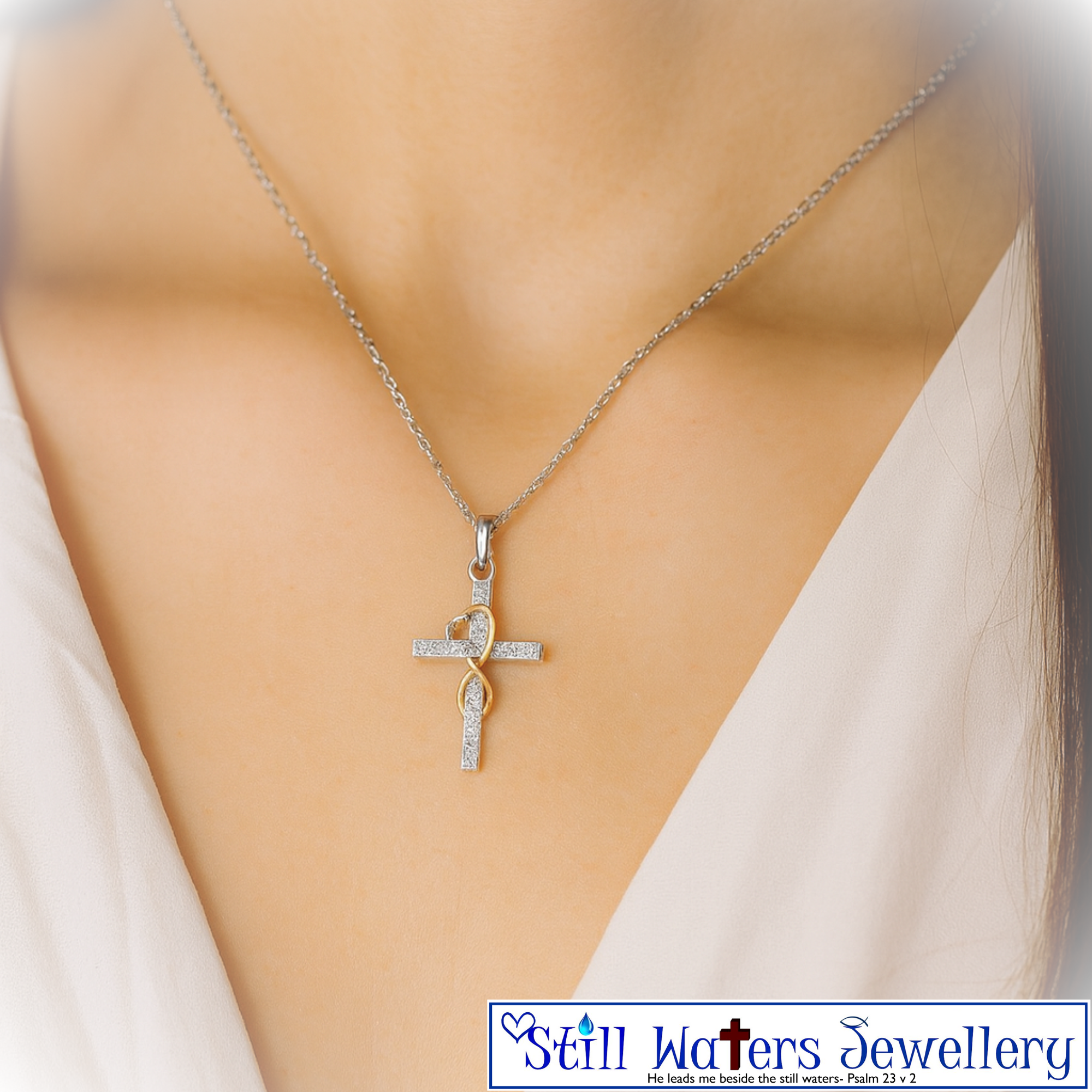 Loved for Eternity Necklace (Silver & Gold)