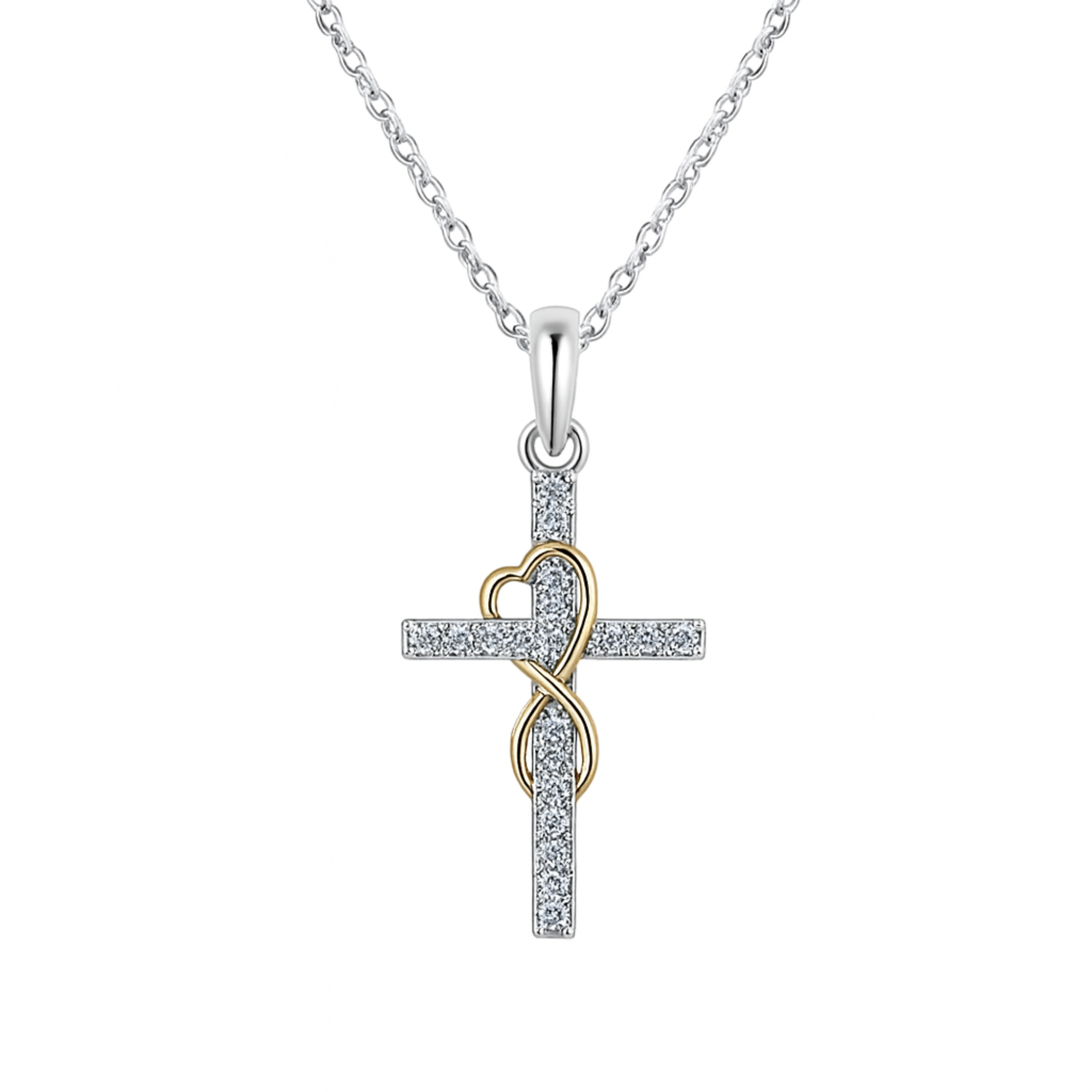Loved for Eternity Necklace (Silver & Gold)