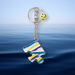 Load image into Gallery viewer, Handmade Missing Piece Jigsaw Keyring
