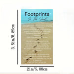 Load image into Gallery viewer, Footprints in the Sand Pocket Card (set of five)
