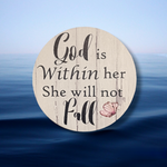 Load image into Gallery viewer, God is Within Her She Will Not Fail Coaster
