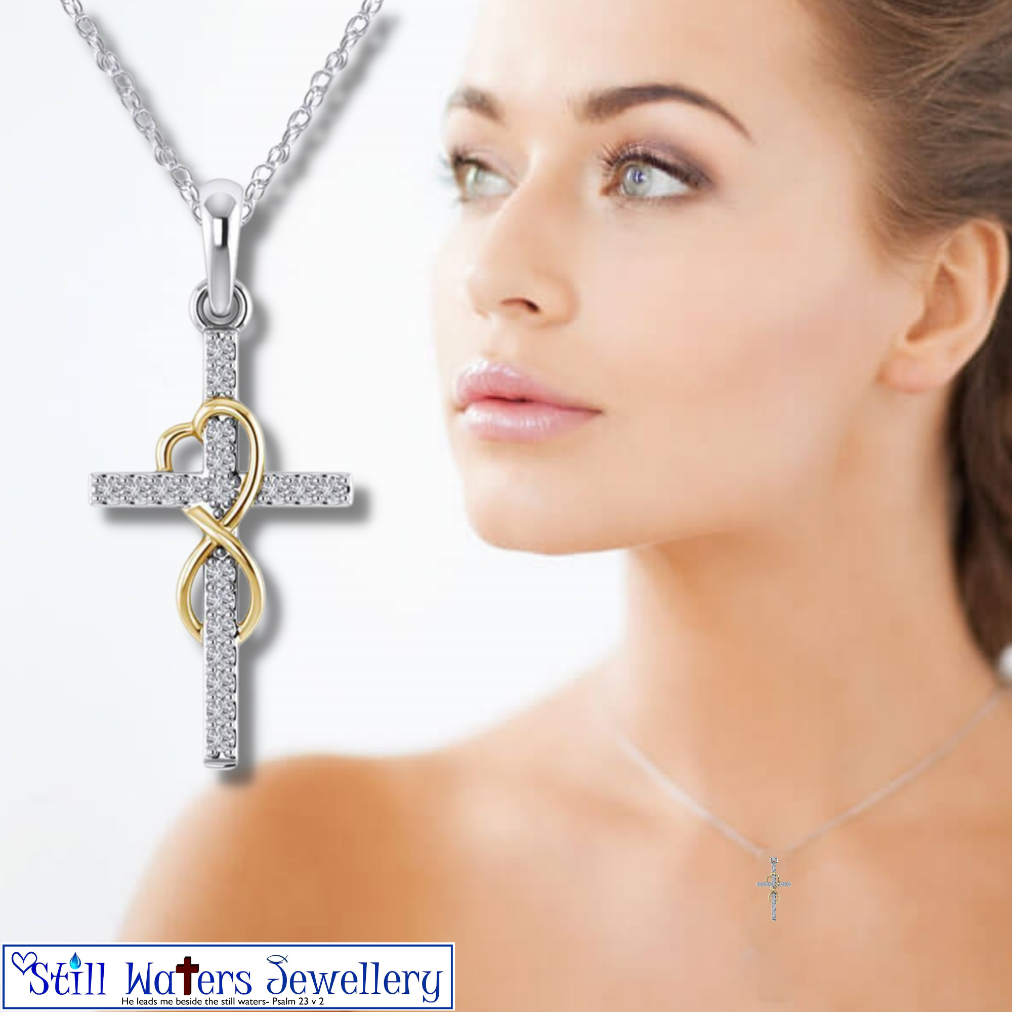 Loved for Eternity Necklace (Silver & Gold)