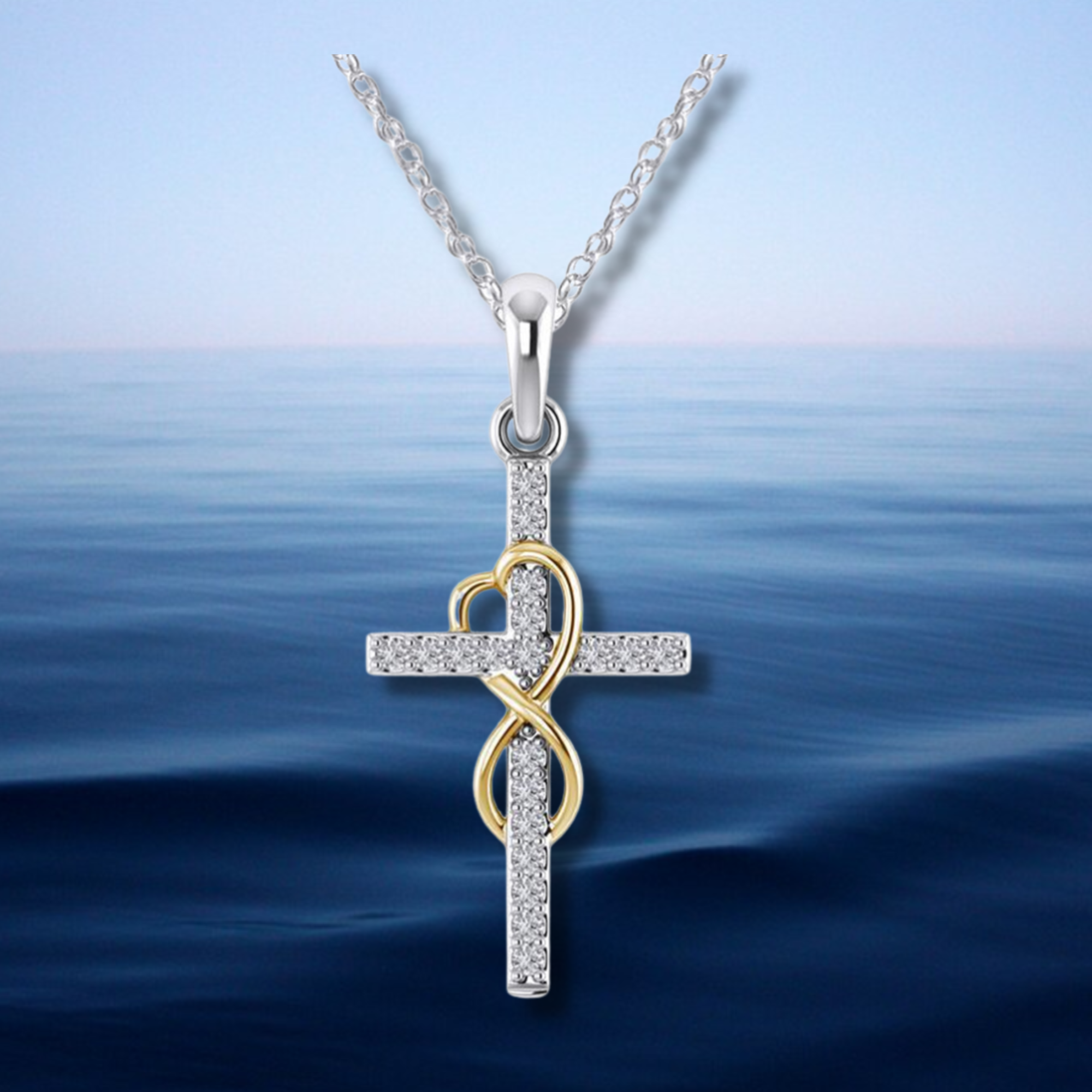 Loved for Eternity Necklace (Silver & Gold)