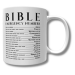 Load image into Gallery viewer, Bible Emergency Numbers Mug

