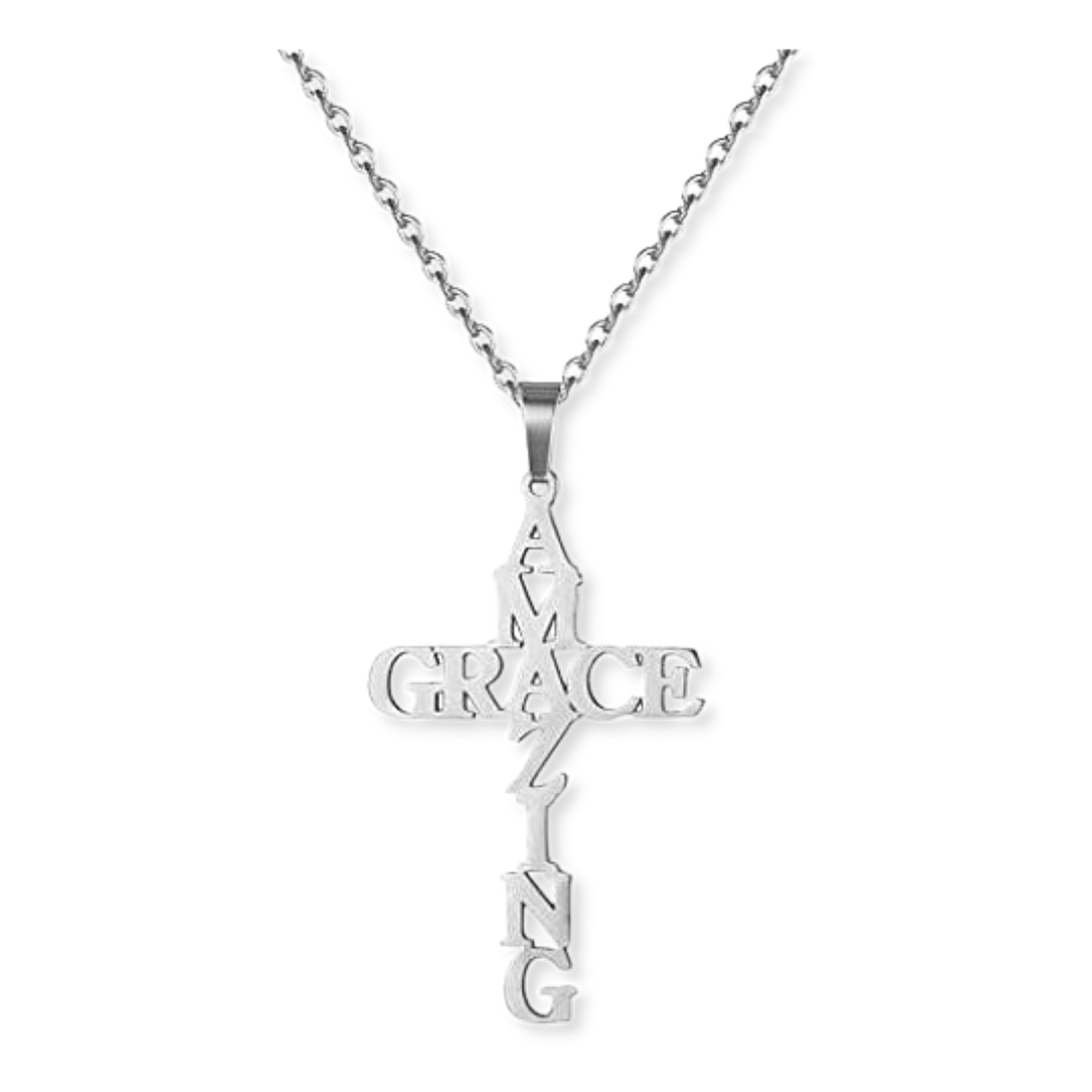 Amazing Grace Cross Necklace