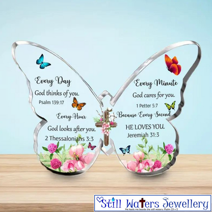 Every Day He Loves You Butterfly Ornament