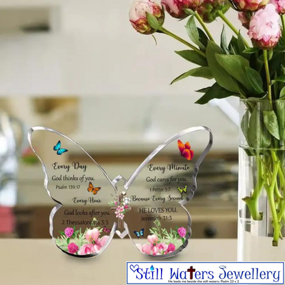 Every Day He Loves You Butterfly Ornament