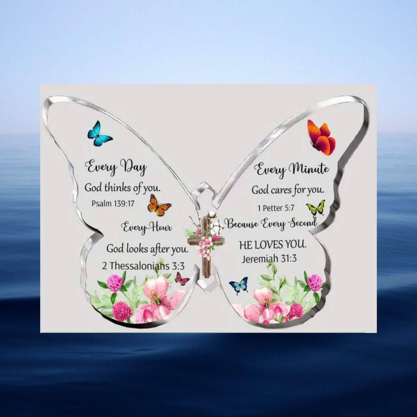 Every Day He Loves You Butterfly Ornament