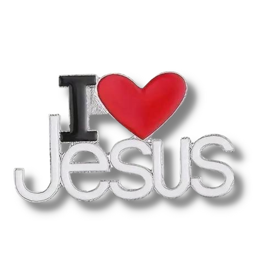I Love Jesus Brooch