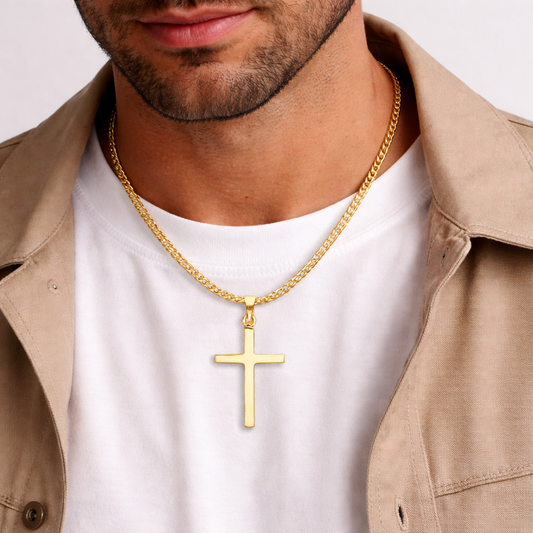 Men’s Gold Cross Necklace