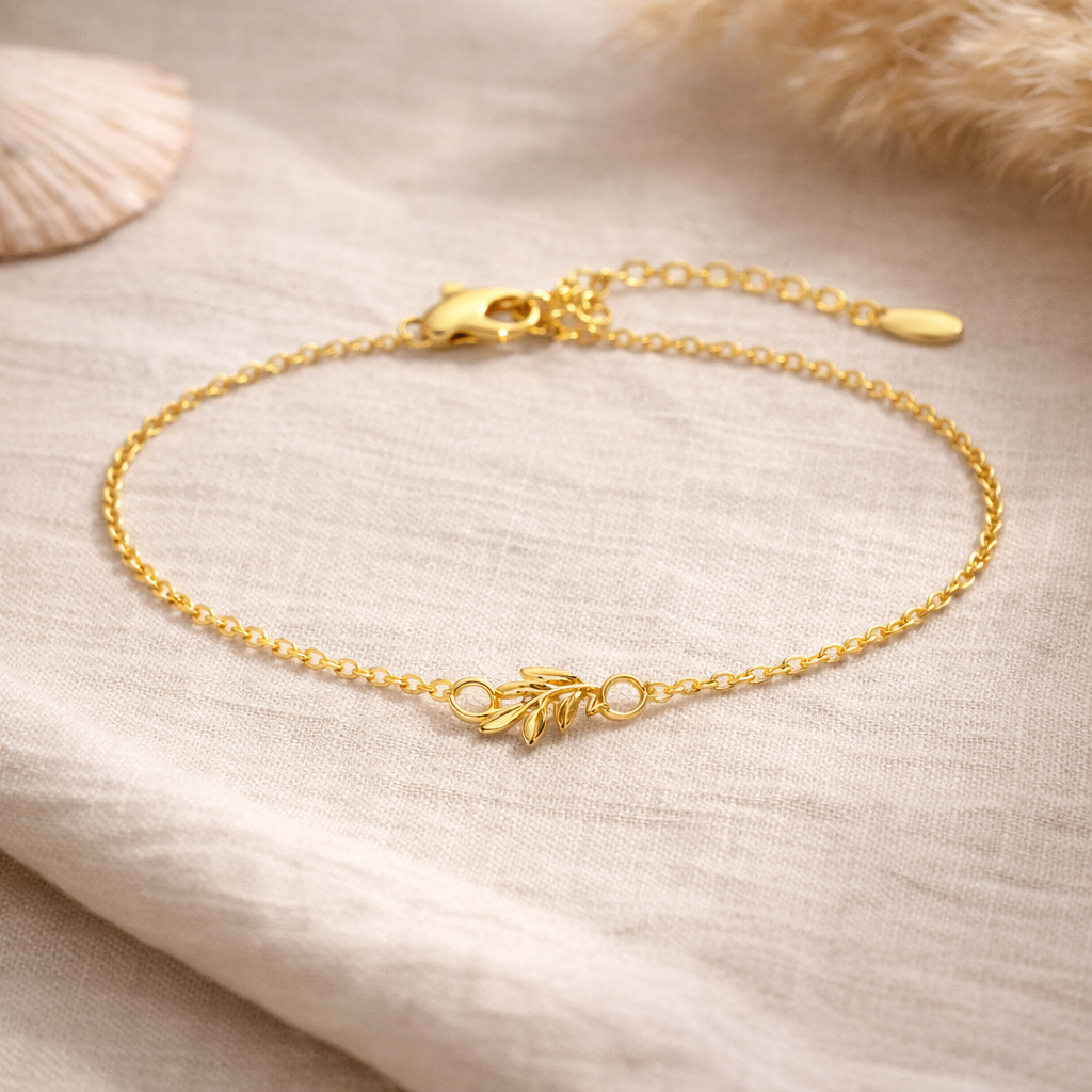 Golden Branch Of Peace Bracelet