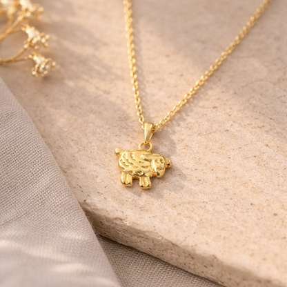 Golden Lost Sheep Necklace