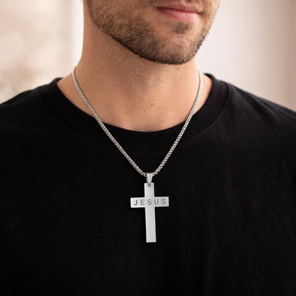Men's Jesus Cross Necklace