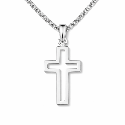 Men's Hollow Cross Necklace
