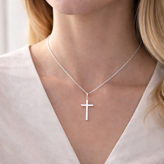 Silver Cross Necklace