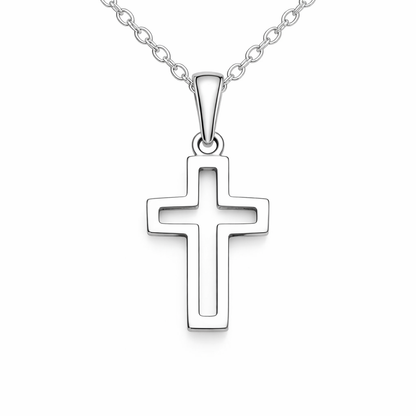 Hollow Cross Necklace