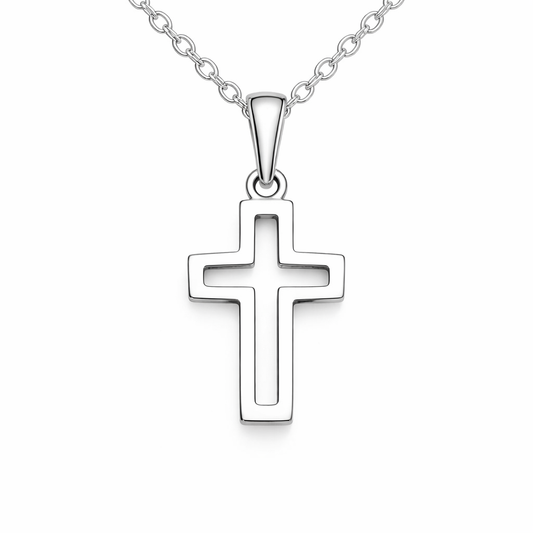 Hollow Cross Necklace