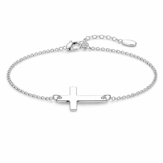 Silver Cross Bracelet