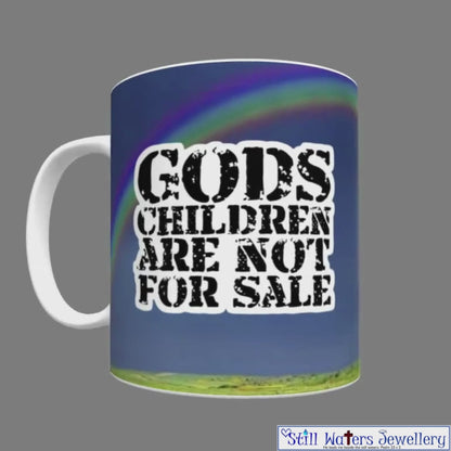 God's Children are not for Sale Mug (Rainbow)