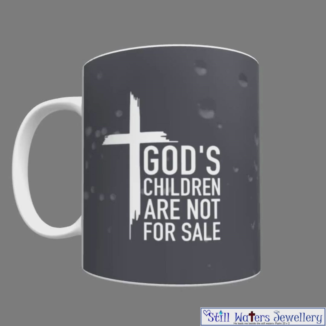 God's Children are not for Sale Mug (Rain)