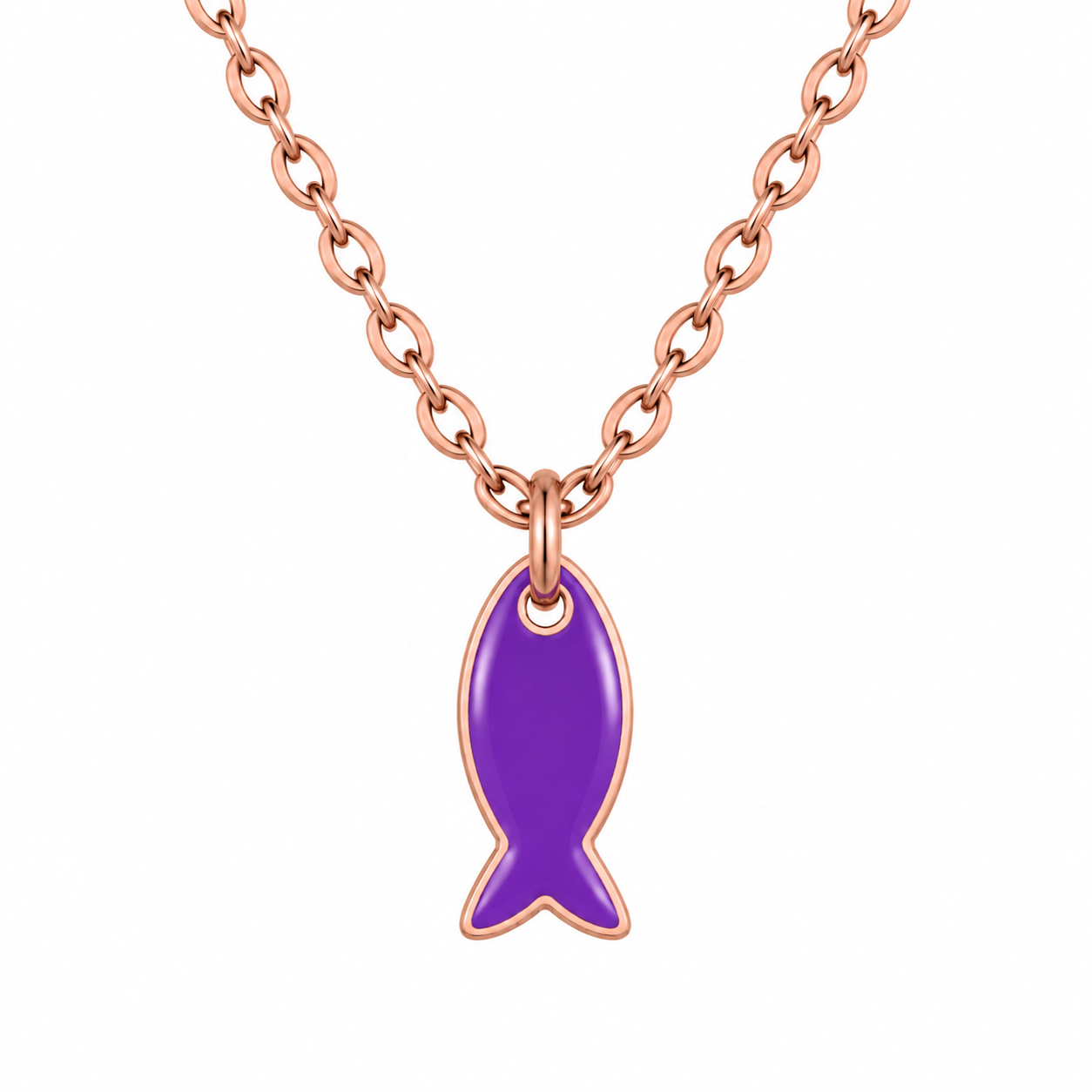 Little Indigo Fish Necklace