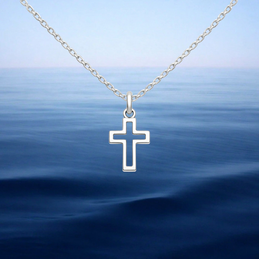 Hollow Cross Necklace