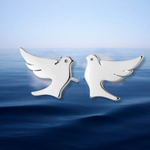 Load image into Gallery viewer, Silver Dove Earrings
