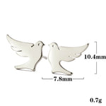 Load image into Gallery viewer, Silver Dove Earrings
