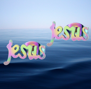 Jesus Stud Earrings (Colourful)